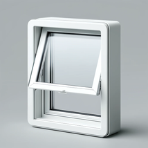 Awning window style that opens outward while helping block rain