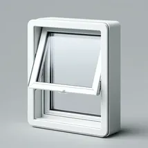 Awning window style that opens outward while helping block rain