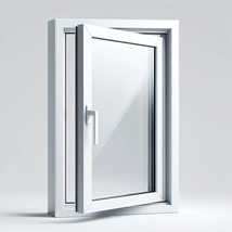 Casement window design opening outward for airflow and energy efficiency