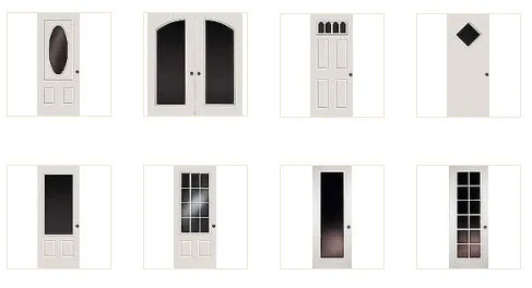Sample custom fiberglass door style manufactured by Front Entry Doors Toronto