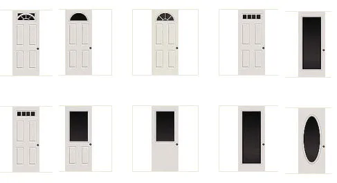 Additional custom door style sample from Fiberglass Doors Toronto showroom selection