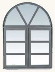 Decorative window grill pattern for custom shaped window installations